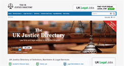 Desktop Screenshot of justicedirectory.co.uk